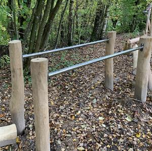 Robinie Tarzanbane Parallelle barre, med rustfri barre - (Modul J)